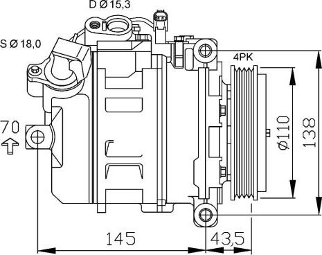 NRF 32520 - Kompressori, ilmastointilaite inparts.fi