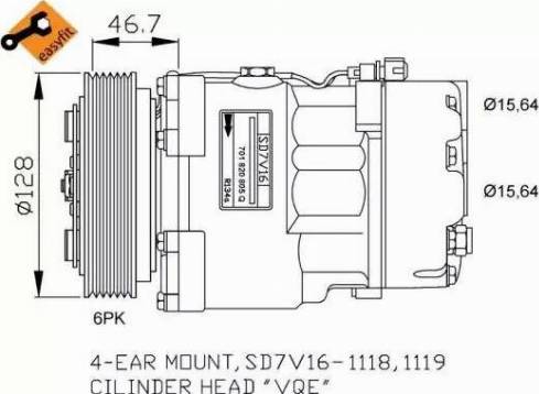 NRF 32680G - Kompressori, ilmastointilaite inparts.fi