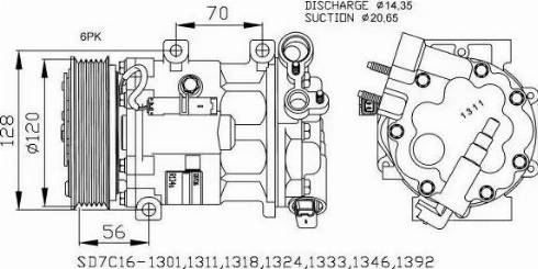 NRF 32682G - Kompressori, ilmastointilaite inparts.fi