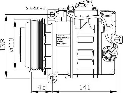 NRF 32674G - Kompressori, ilmastointilaite inparts.fi