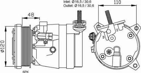 NRF 32678G - Kompressori, ilmastointilaite inparts.fi