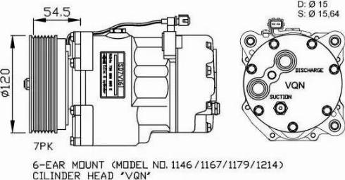 NRF 32056G - Kompressori, ilmastointilaite inparts.fi