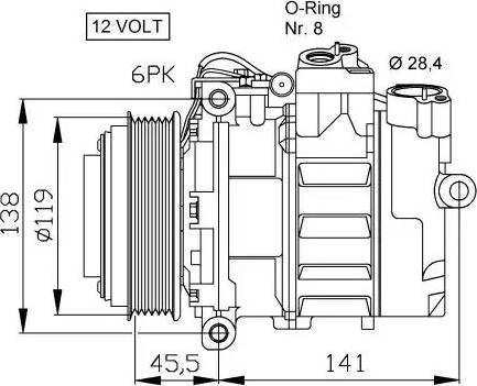 NRF 32053G - Kompressori, ilmastointilaite inparts.fi