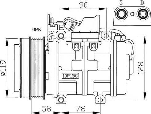 NRF 32039G - Kompressori, ilmastointilaite inparts.fi