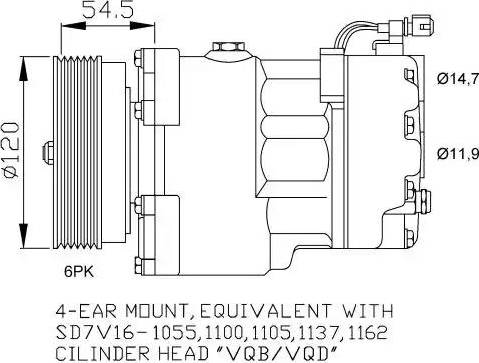 NRF 32033G - Kompressori, ilmastointilaite inparts.fi