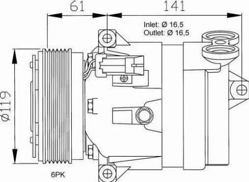 NRF 32021G - Kompressori, ilmastointilaite inparts.fi