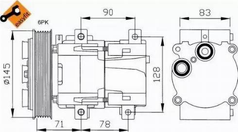 NRF 32076G - Kompressori, ilmastointilaite inparts.fi