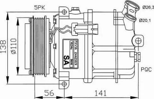 NRF 32190G - Kompressori, ilmastointilaite inparts.fi