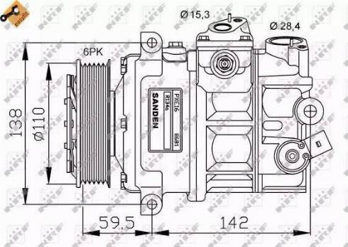 NRF 32147G - Kompressori, ilmastointilaite inparts.fi