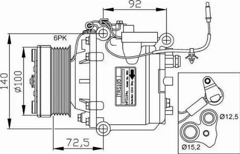 NRF 32165G - Kompressori, ilmastointilaite inparts.fi