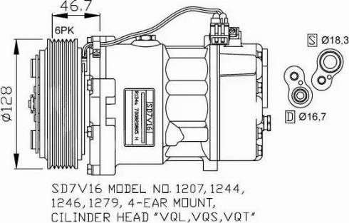 NRF 32168G - Kompressori, ilmastointilaite inparts.fi