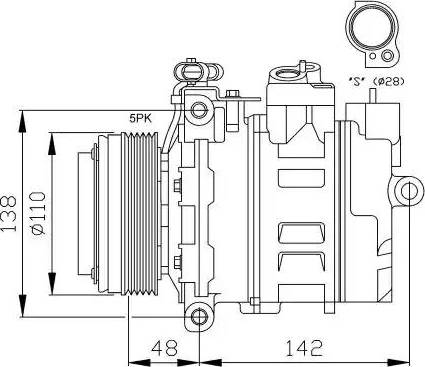 NRF 32116G - Kompressori, ilmastointilaite inparts.fi