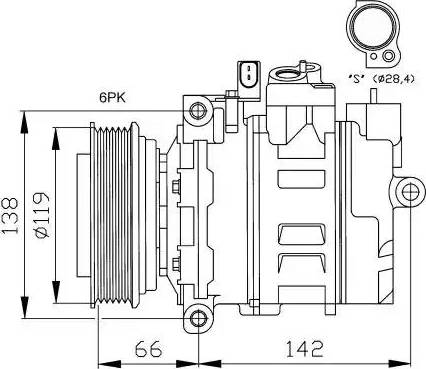 NRF 32111G - Kompressori, ilmastointilaite inparts.fi