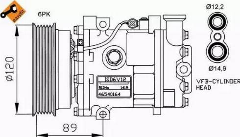 NRF 32189G - Kompressori, ilmastointilaite inparts.fi