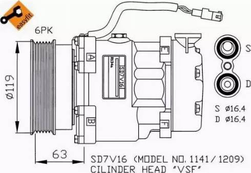 NRF 32186G - Kompressori, ilmastointilaite inparts.fi