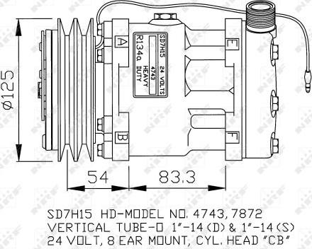 NRF 32134G - Kompressori, ilmastointilaite inparts.fi