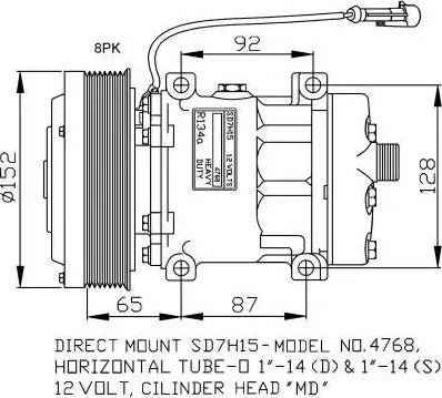 NRF 32877G - Kompressori, ilmastointilaite inparts.fi