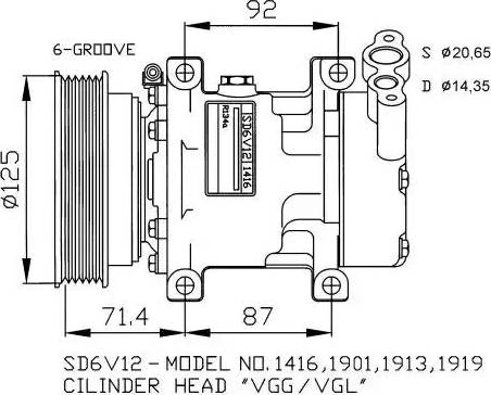 NRF 32259G - Kompressori, ilmastointilaite inparts.fi