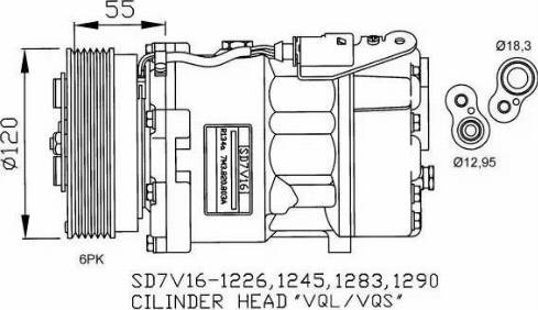 NRF 32255G - Kompressori, ilmastointilaite inparts.fi