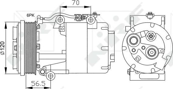 NRF 32250 - Kompressori, ilmastointilaite inparts.fi