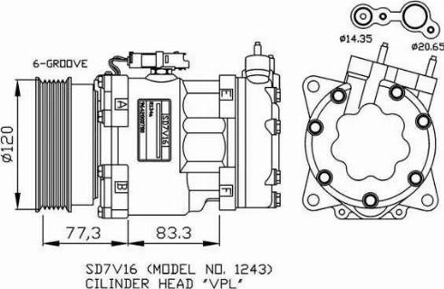 NRF 32266G - Kompressori, ilmastointilaite inparts.fi