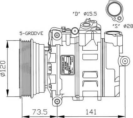 NRF 32261G - Kompressori, ilmastointilaite inparts.fi