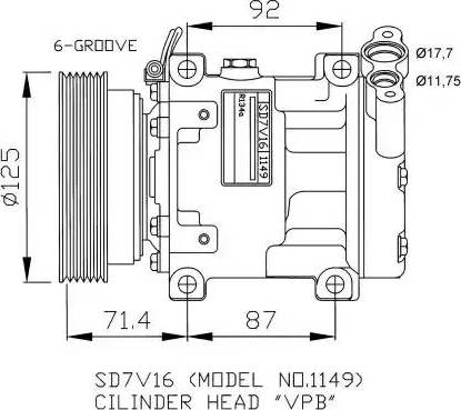 NRF 32267G - Kompressori, ilmastointilaite inparts.fi