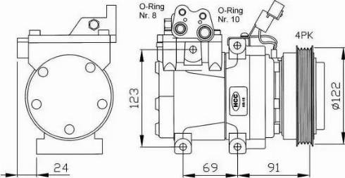 NRF 32205G - Kompressori, ilmastointilaite inparts.fi