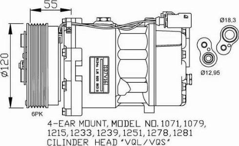 NRF 32206G - Kompressori, ilmastointilaite inparts.fi