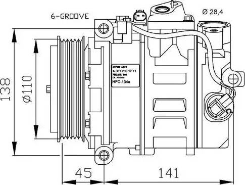 NRF 32214G - Kompressori, ilmastointilaite inparts.fi