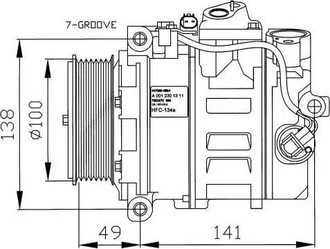 NRF 32216G - Kompressori, ilmastointilaite inparts.fi