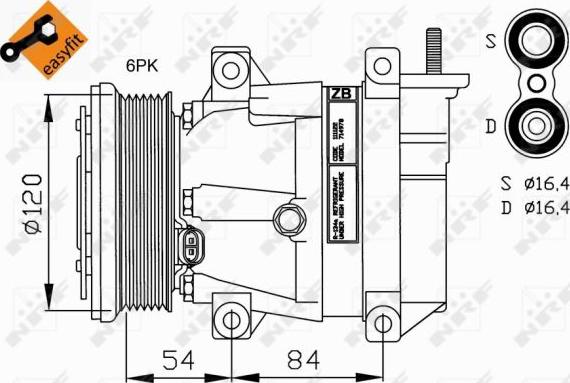 NRF  32220G - Kompressori, ilmastointilaite inparts.fi