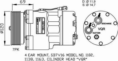 NRF 32228G - Kompressori, ilmastointilaite inparts.fi