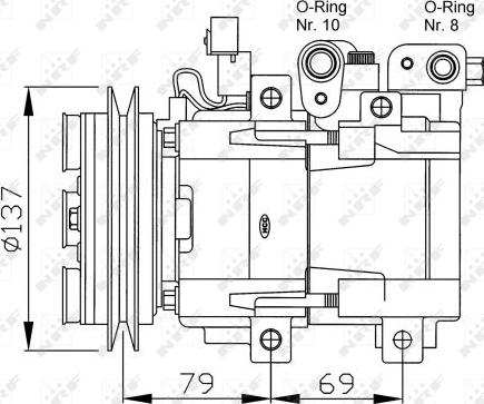 NRF  32223G - Kompressori, ilmastointilaite inparts.fi