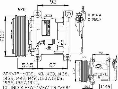 NRF 32227G - Kompressori, ilmastointilaite inparts.fi