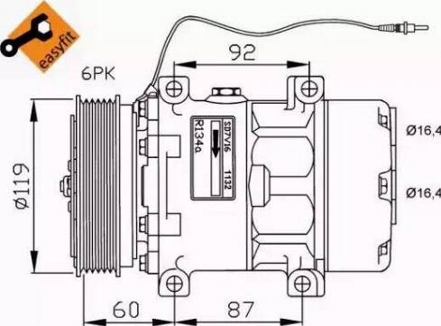 NRF 32276G - Kompressori, ilmastointilaite inparts.fi