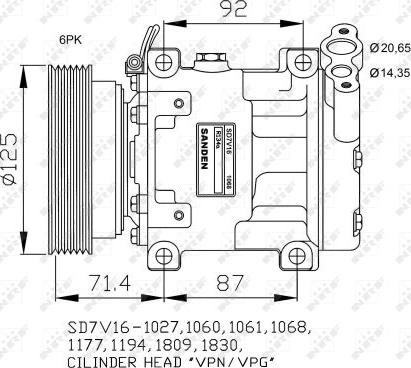 NRF 32742G - Kompressori, ilmastointilaite inparts.fi