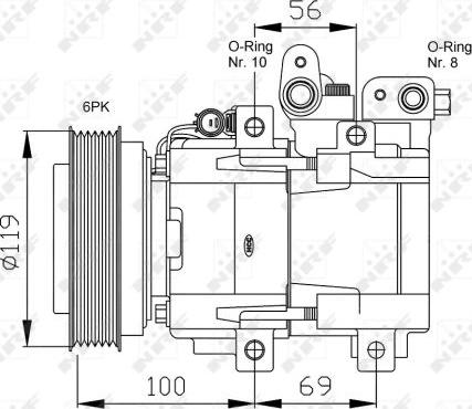 NRF 32755G - Kompressori, ilmastointilaite inparts.fi