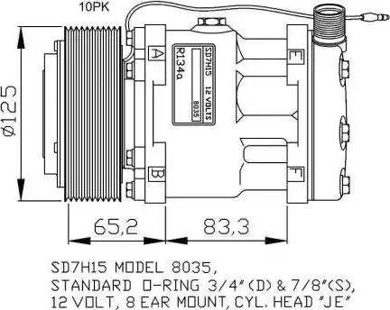 NRF 32766G - Kompressori, ilmastointilaite inparts.fi