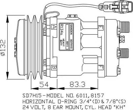 NRF 32708G - Kompressori, ilmastointilaite inparts.fi