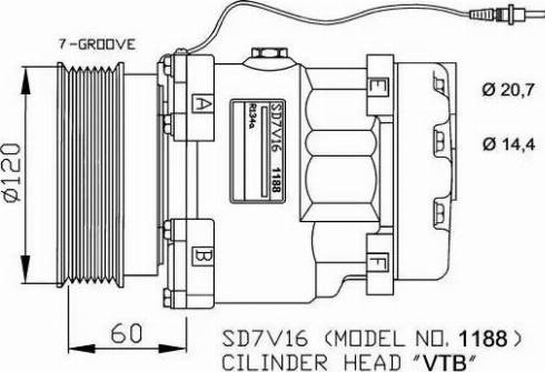 NRF 32711G - Kompressori, ilmastointilaite inparts.fi