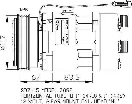 NRF 32779G - Kompressori, ilmastointilaite inparts.fi