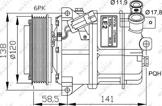 NRF 32774G - Kompressori, ilmastointilaite inparts.fi