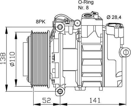 NRF 32778G - Kompressori, ilmastointilaite inparts.fi