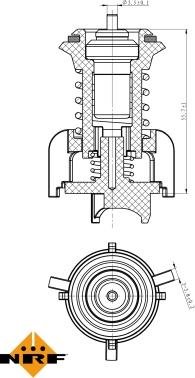 NRF 725095 - Termostaatti, jäähdytysneste inparts.fi