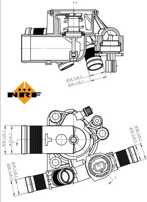 NRF 725045 - Termostaatti, jäähdytysneste inparts.fi