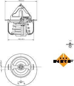 NRF 725057 - Termostaatti, jäähdytysneste inparts.fi