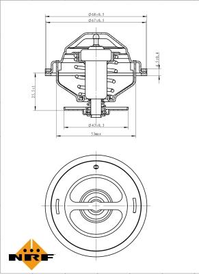 NRF 725194 - Termostaatti, jäähdytysneste inparts.fi