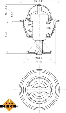 NRF 725109 - Termostaatti, jäähdytysneste inparts.fi