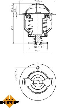 NRF 725119 - Termostaatti, jäähdytysneste inparts.fi